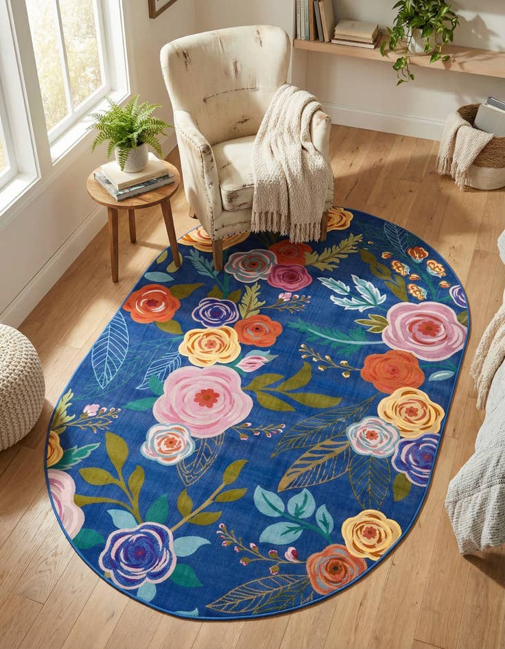 Detail image of 3' 3 x 5' 3 Blossom Oval Rug