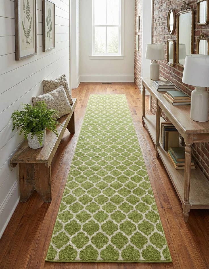 Detail image of 2' 7 x 16' 5 Trellis Runner Rug