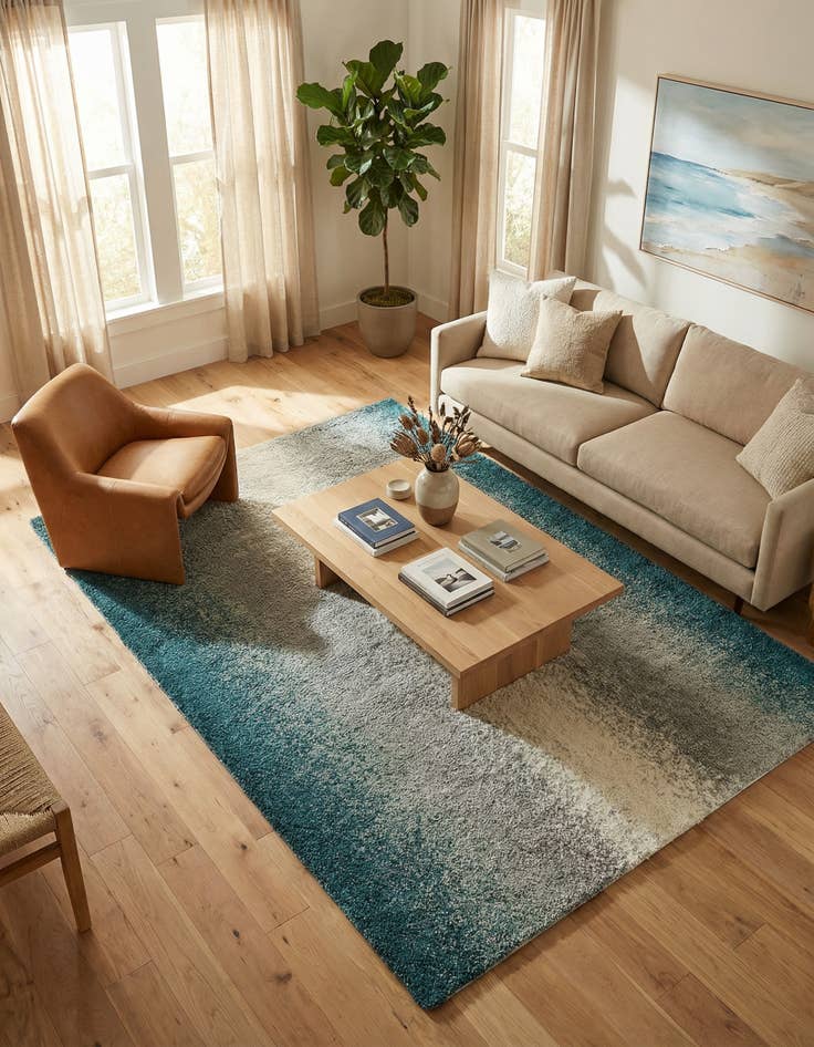 Detail image of 9' x 12' Soft Touch Shag Rug