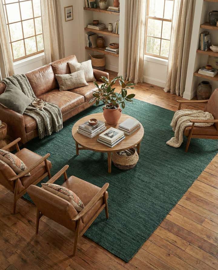 7' 10 x 10' Handmade Braided Jute Rug