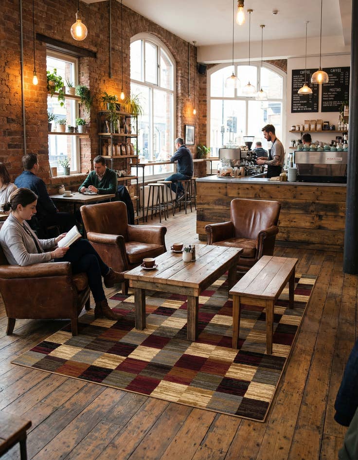 Detail image of 6' x 9' Coffee Shop Rug