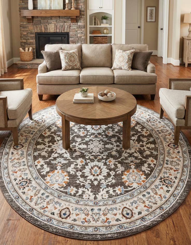 Detail image of 7' 10 x 7' 10 Charlotte Round Rug