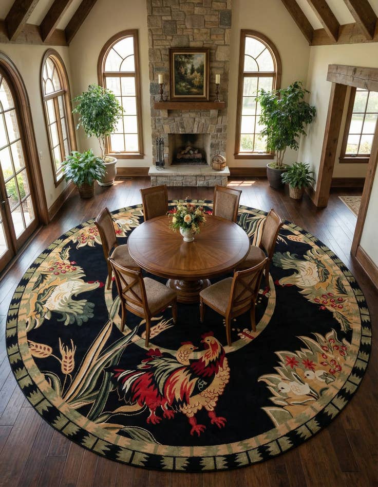 Detail image of 13' x 13' Country Round Rug