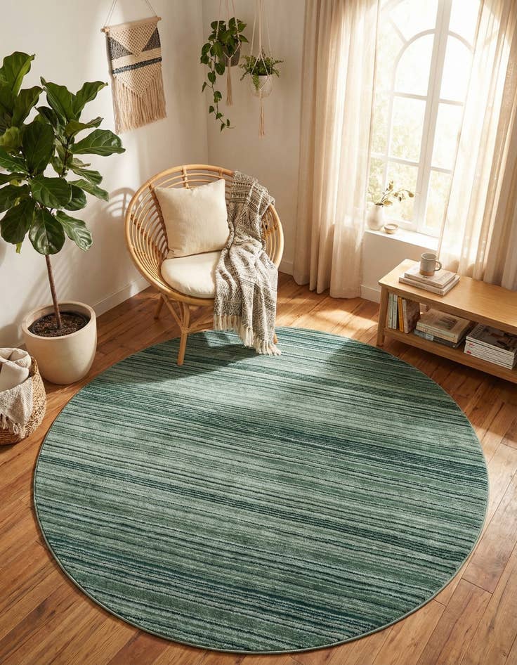 Detail image of 7' 3 x 7' 3 Gemstone Round Rug