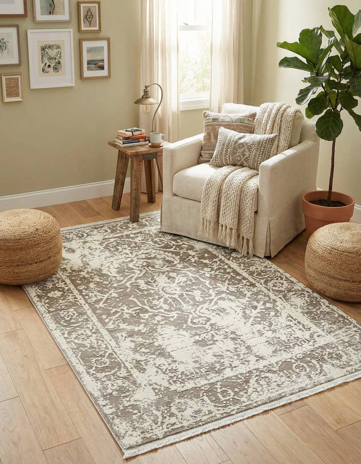 Detail image of 4' x 6' New Vintage Rug