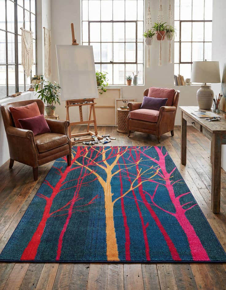 Detail image of 5' x 8' Washable Hyacinth Rug