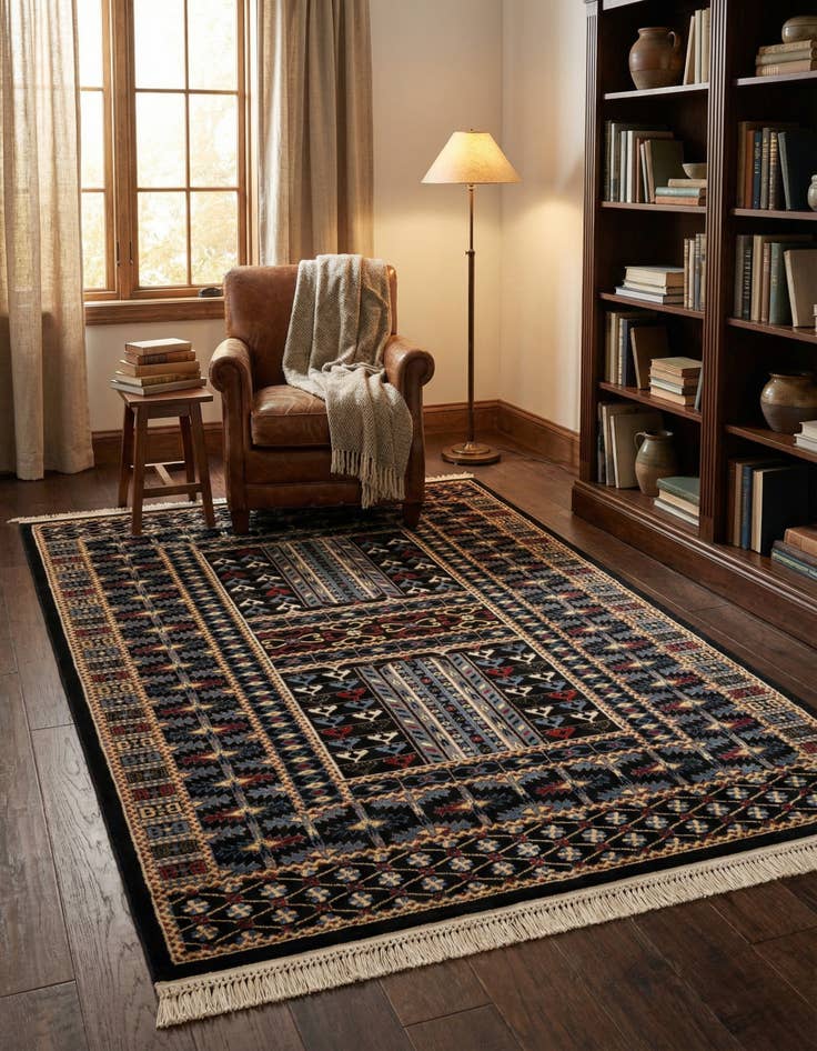 Detail image of 5' 3 x 8' Bokhara Rug