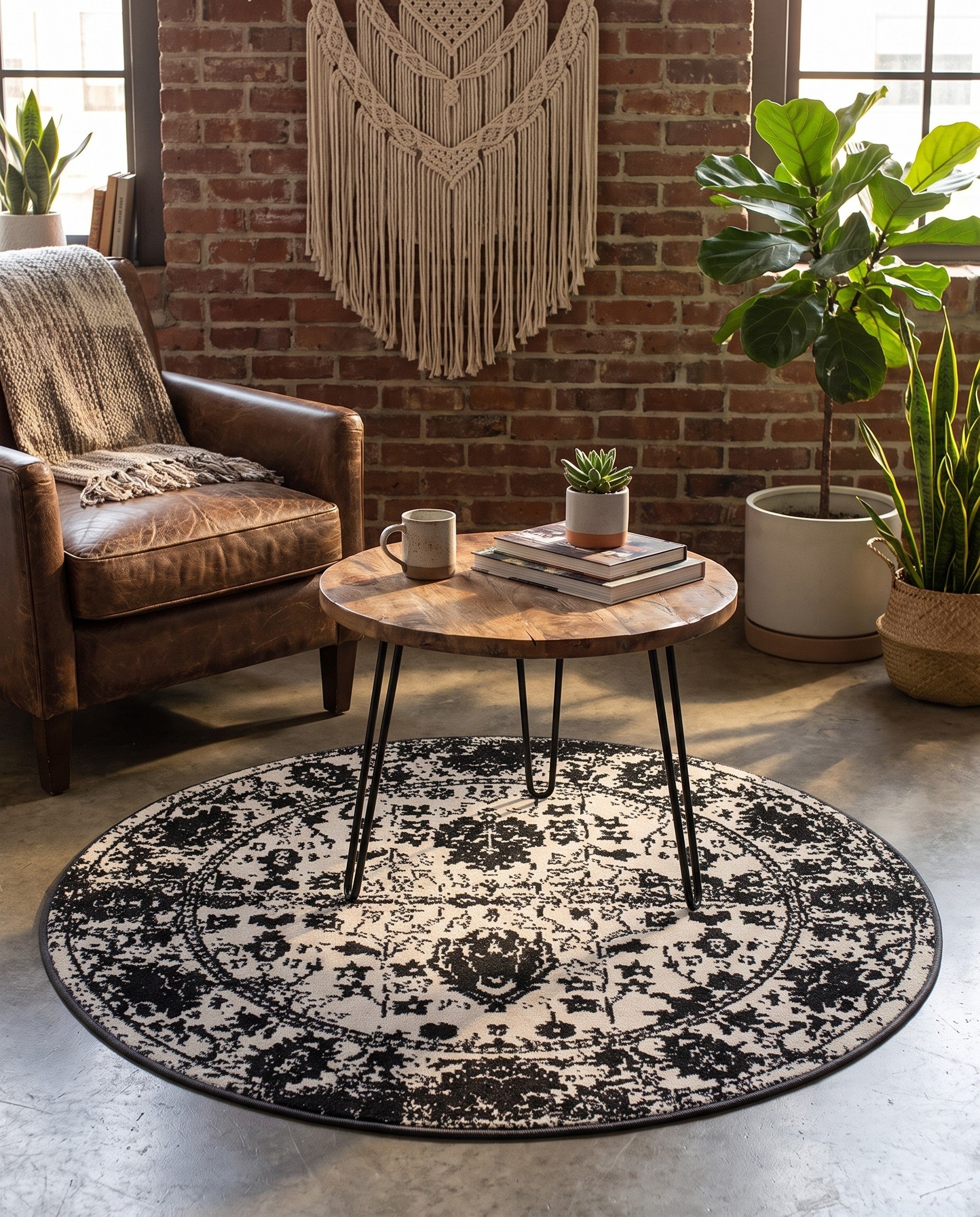 3' 3 x 3' 3 Kamala Washable Round Rug