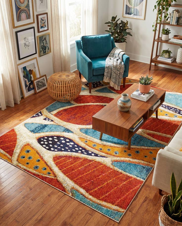 Detail image of 5' x 8' Washable Amalfi Rug