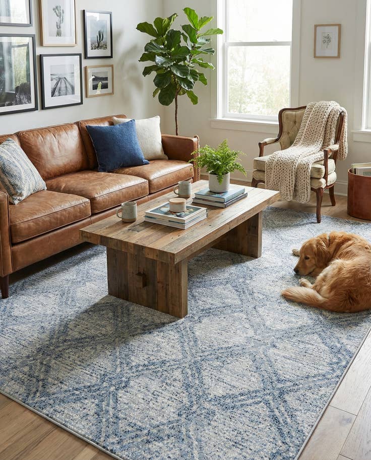 Detail image of 5' 3 x 8' Kamala Washable Rug