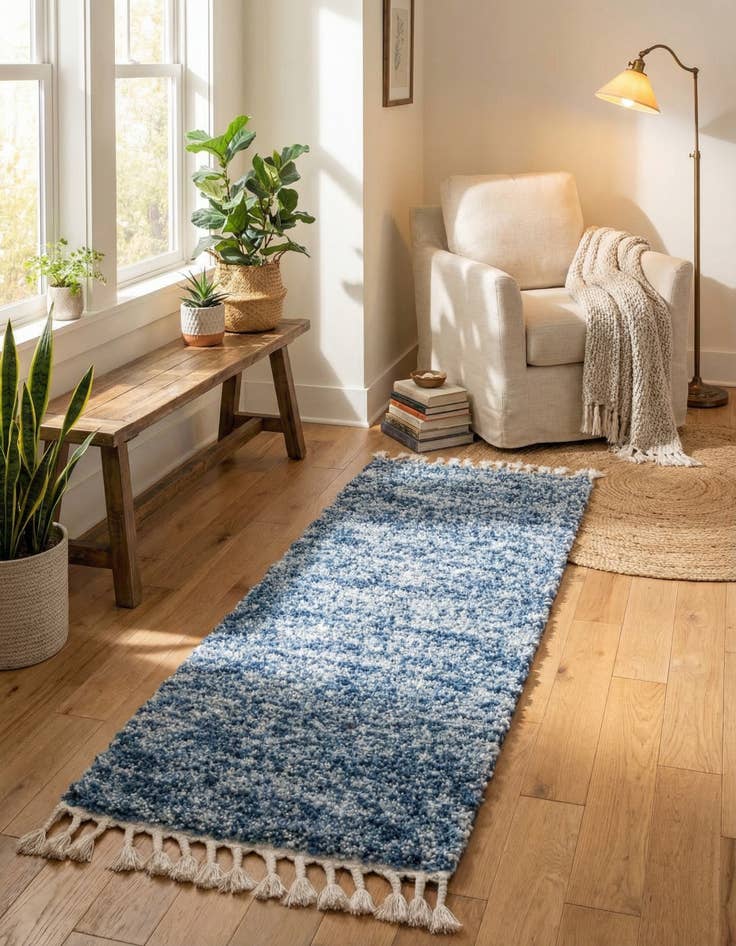 Detail image of 2' 7 x 8' 2 Lagom Shag Runner Rug