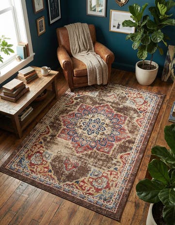 Chocolate Brown Eden Rug