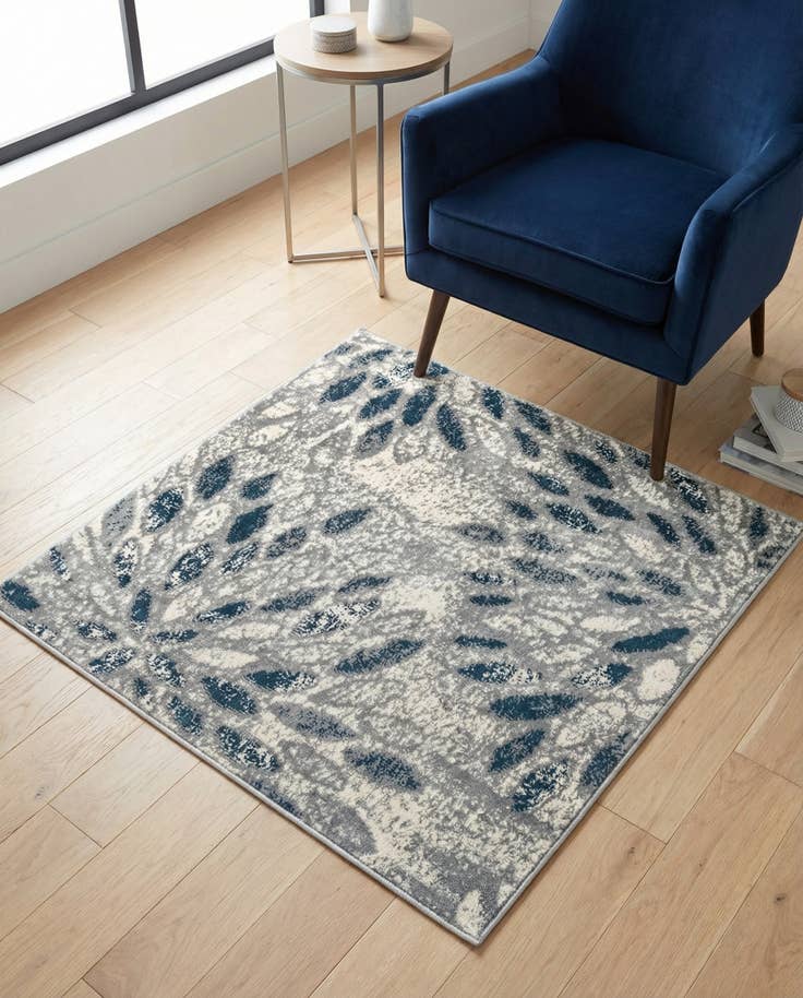 Detail image of 3' 3 x 3' 3 Charleston Square Rug