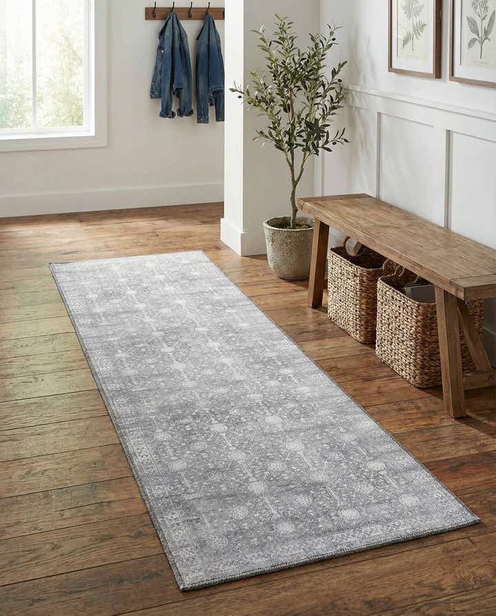 2' x 6' Washable Timeless Runner Rug
