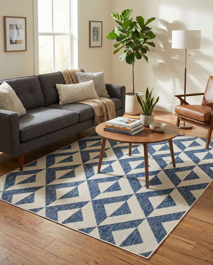 5' 3 x 8' Easy-Clean Jill Zarin Napa Indoor / Outdoor Rug