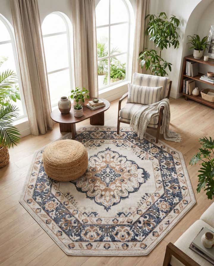 7' x 7' Oxford Octagon Rug