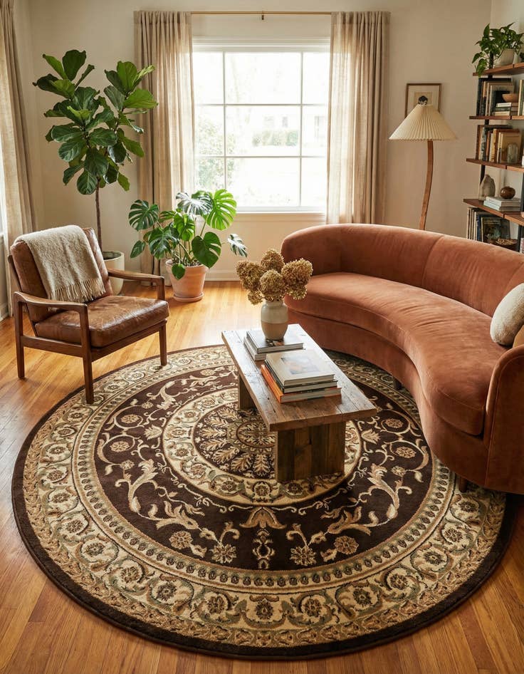 Detail image of 7' 10 x 7' 10 Chateau Round Rug