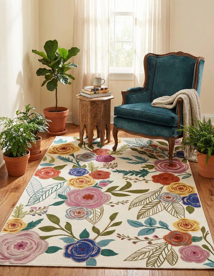 Detail image of 4' x 6' Blossom Rug