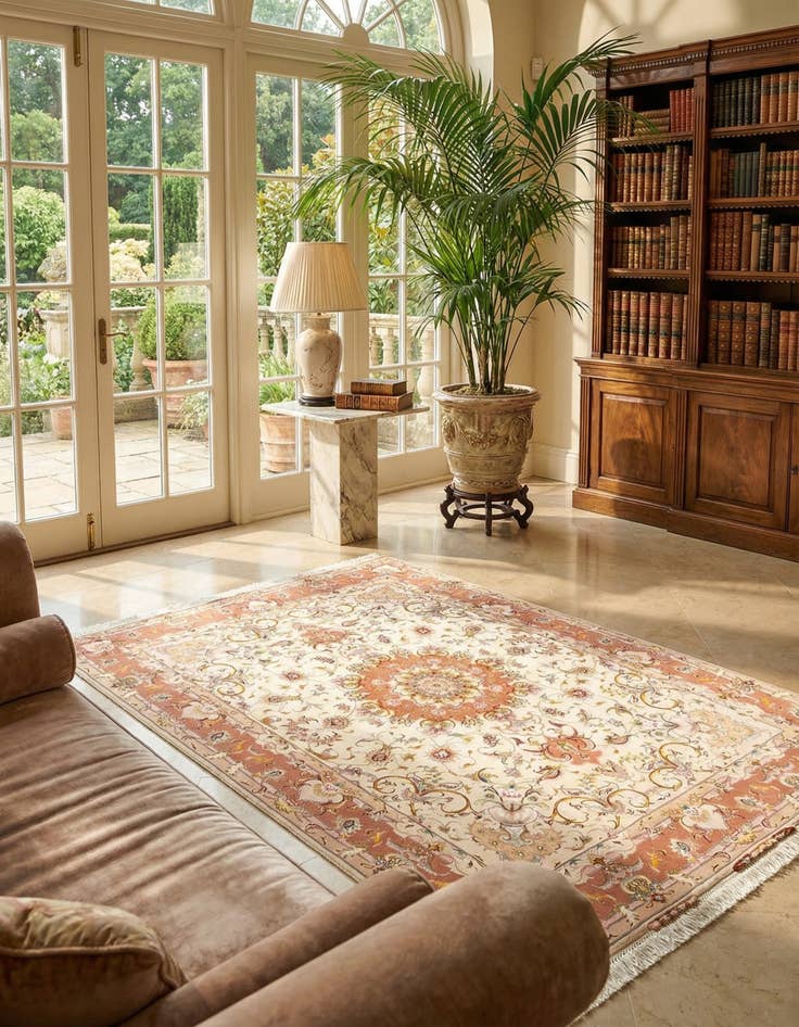 Detail image of 5' 1 x 7' 1 Tabriz Rug