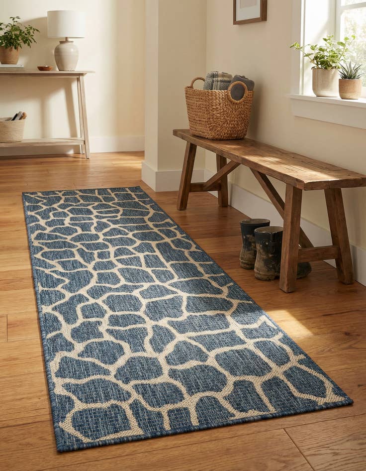 Detail image of 2' x 6' Easy-Clean Safari Indoor / Outdoor Runner Rug