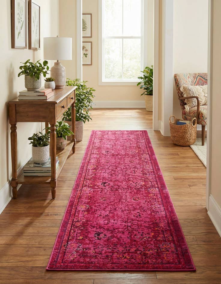 Detail image of 2' 7 x 10'  Washable Palazzo Runner Rug