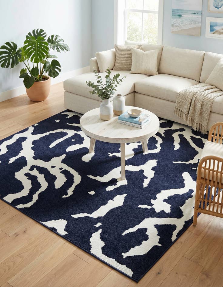 Detail image of 7' 10 x 7' 10  Washable Sabrina Soto Indoor / Outdoor Square Rug