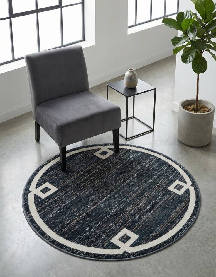 Detail image of 3' 3 x 3' 3 Uptown Lenox Hill Round Rug