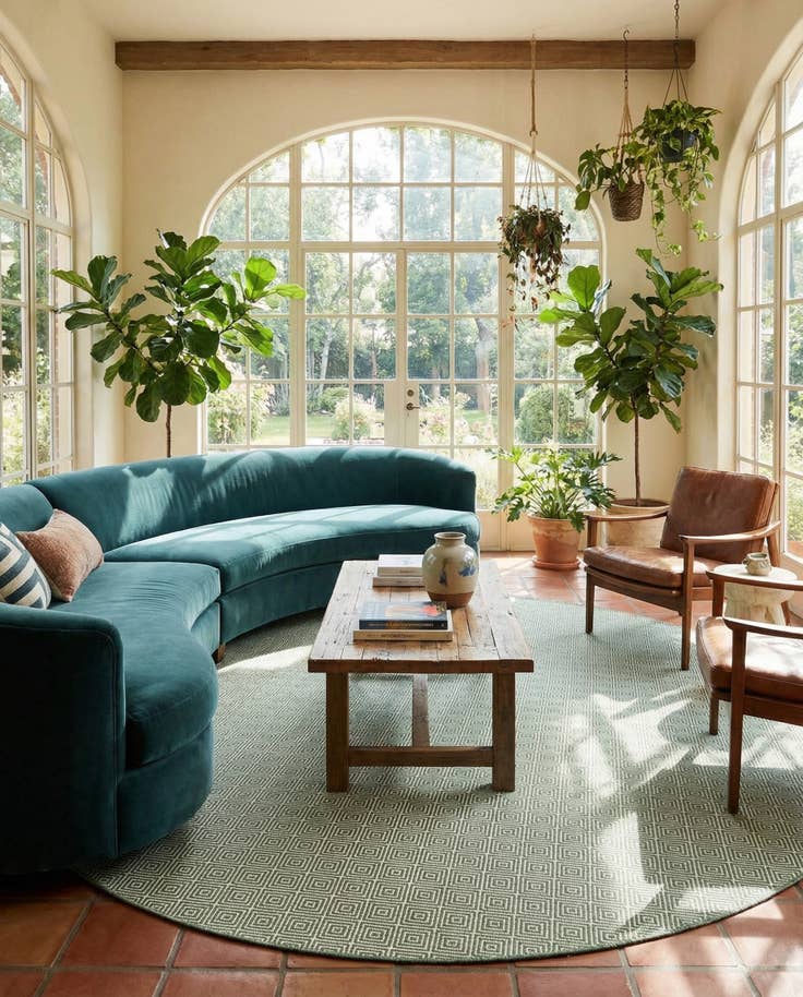Detail image of 12' x 12' Geo Trellis Flatweave Round Rug