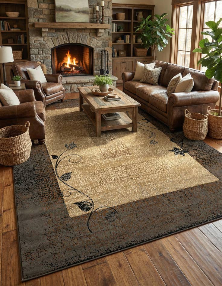 Detail image of 9' x 12' Coffee Shop Rug