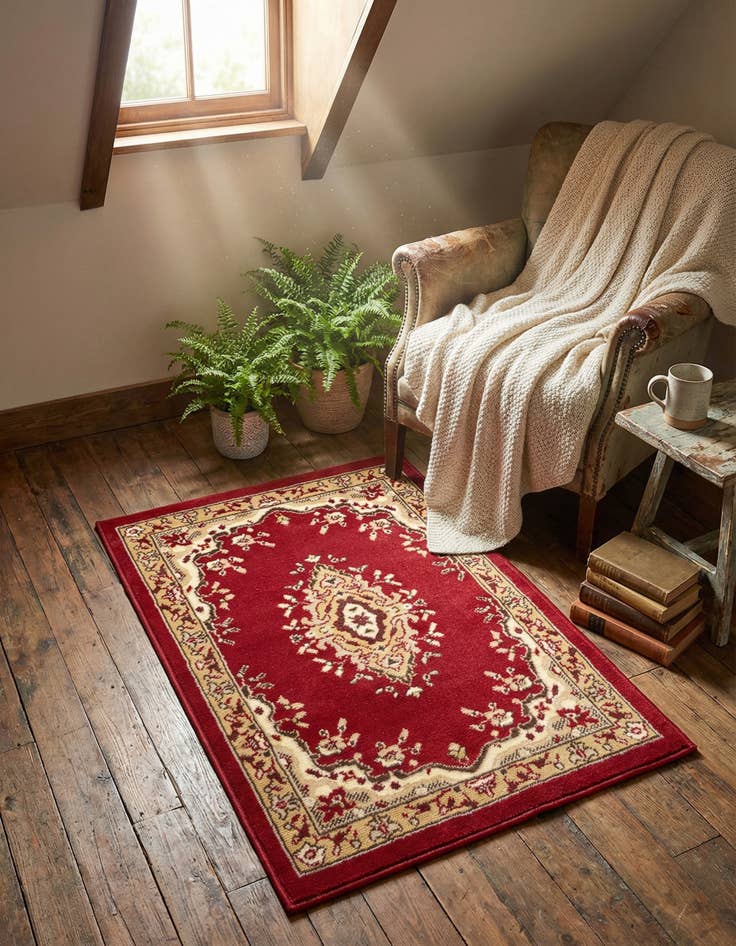 Detail image of 2' x 3' Mashad Design Rug