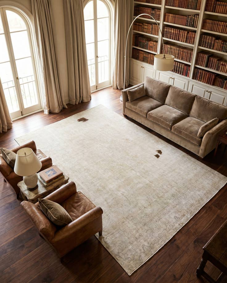 Detail image of 8' 5 x 13' 2 Hand Knotted Ultra Vintage Persian Wool Rug