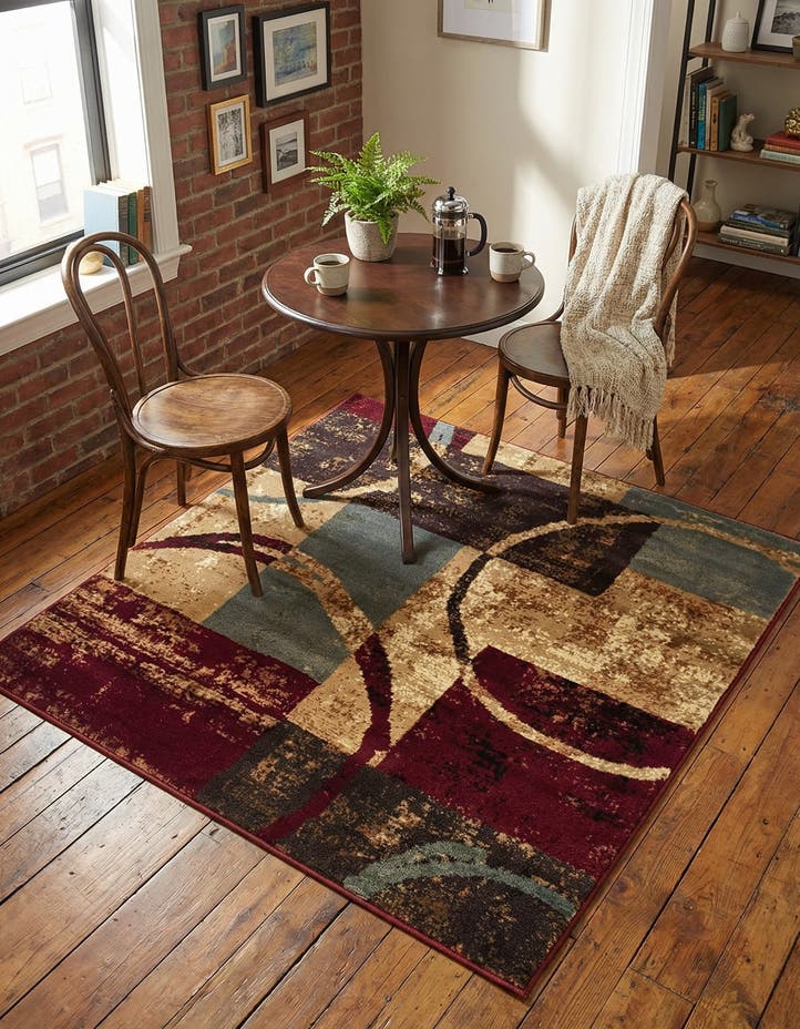 4' x 4' Cafe Square Rug