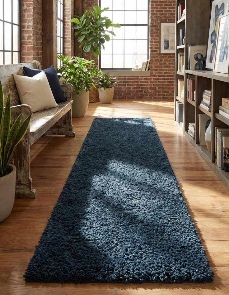 Detail image of 2' 7 x 13' Infinity Shag Runner Rug