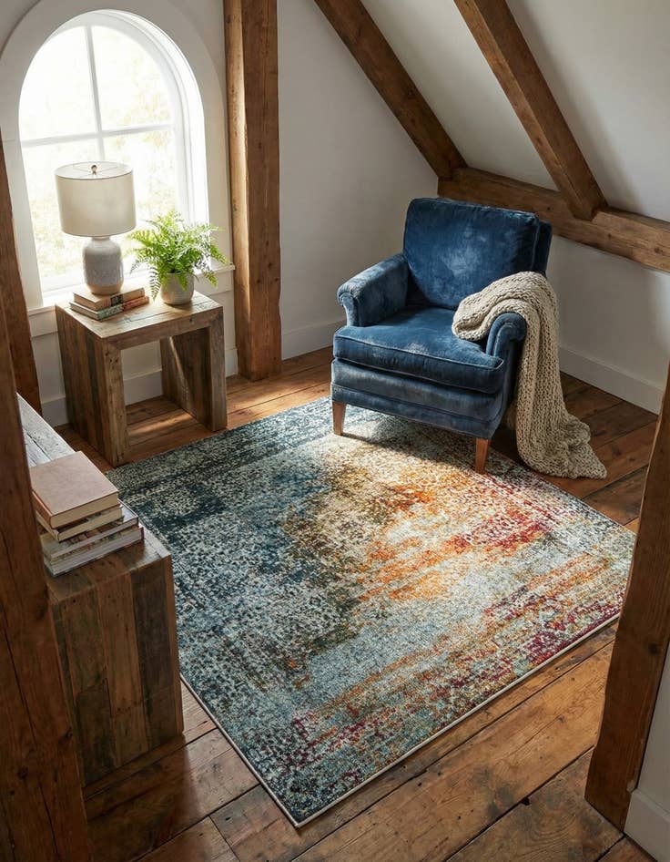 Detail image of 4' 3 x 4' 3 Santiago Square Rug