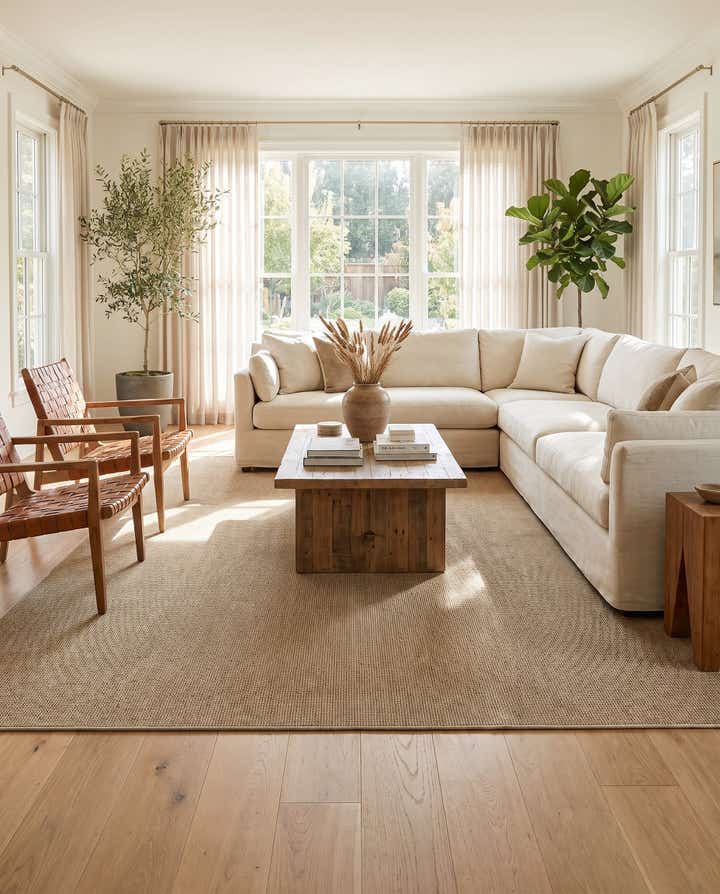 7' 10 x 10' Easy-Clean Solid Indoor / Outdoor Rug