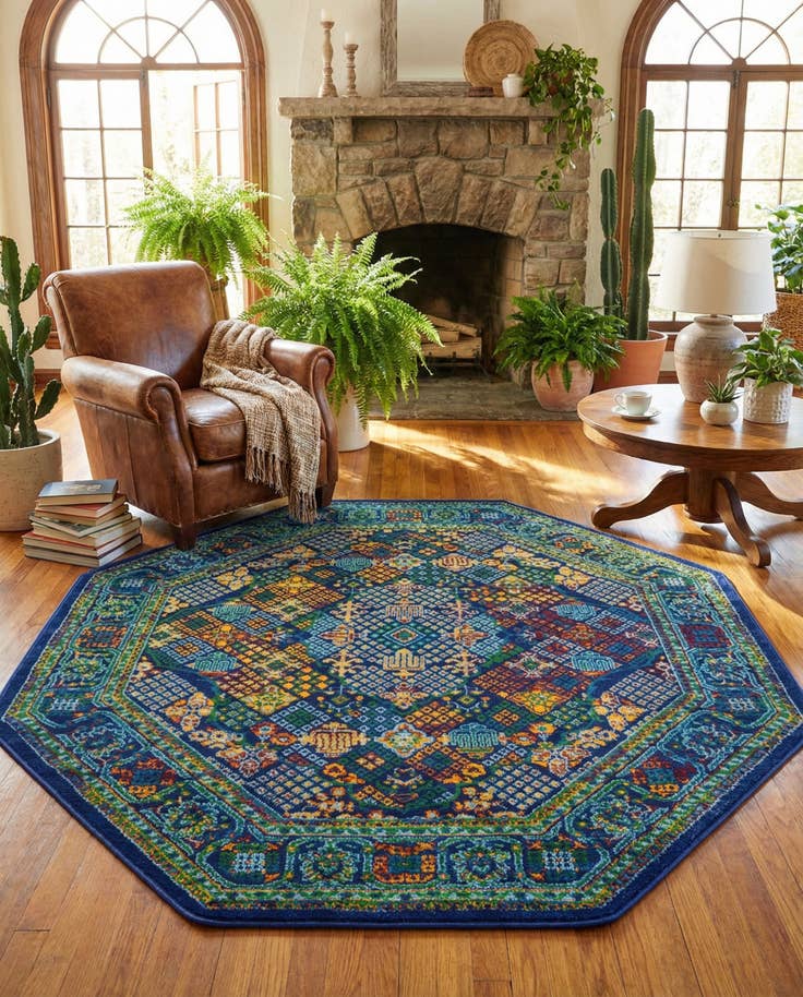 Detail image of 7' 10 x 7' 10 Calypso Octagon Rug
