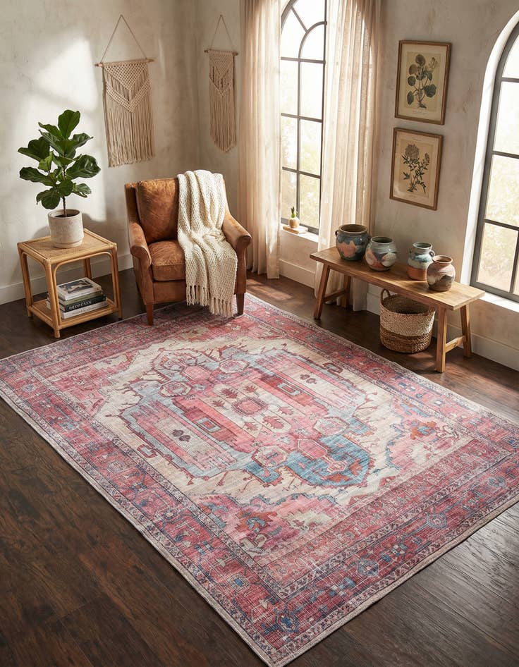 Detail image of 5' 3 x 8' Washable Maahru Rug