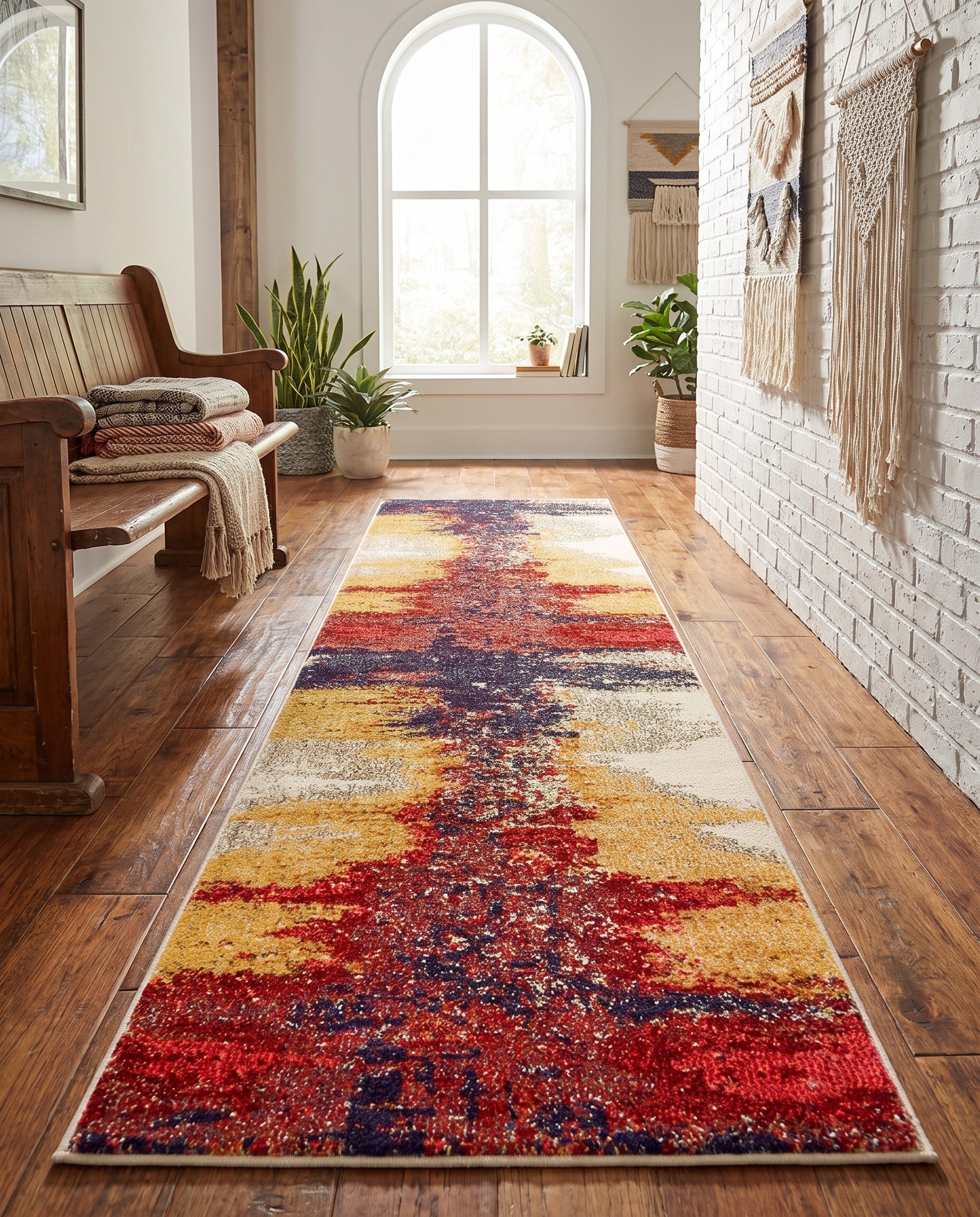 2' 2 x 6' 9 Washable Casablanca Runner Rug