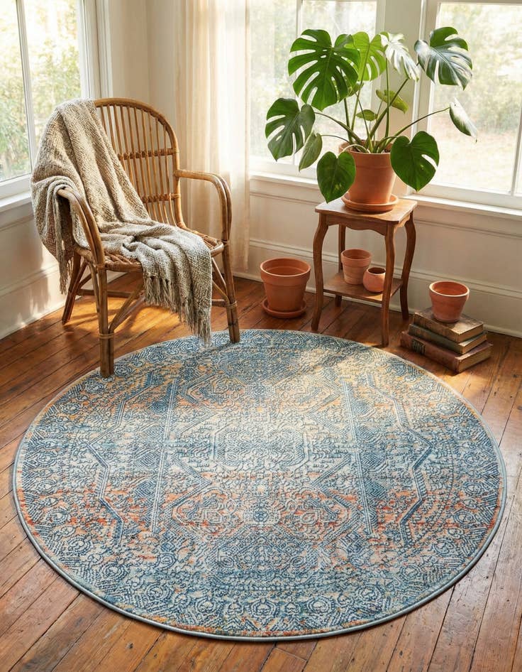 Detail image of 4' x 4' Newport Round Rug