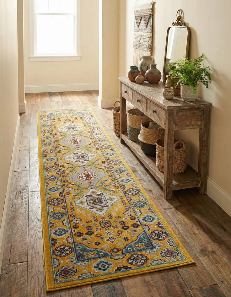 Detail image of 2' x 8' Kamala Washable Runner Rug
