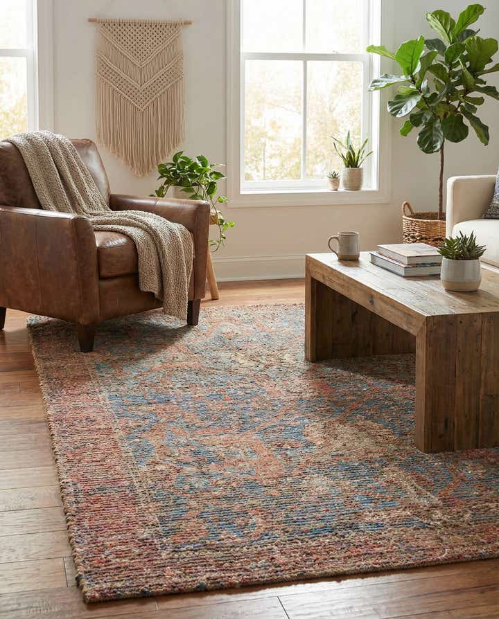 4' 1 x 6' 1 Chenille Jute Rug