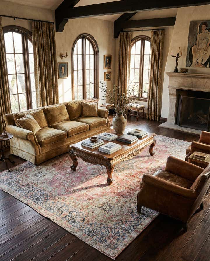 9' 5 x 13' 1 Vintage Royal Wool Rug