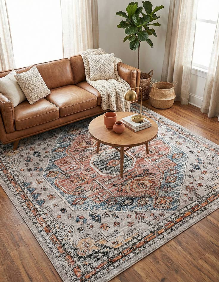 Detail image of 7' 10 x 7' 10 Aramis Square Rug