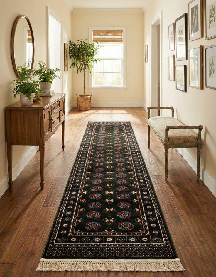 Detail image of 2' 7 x 10' Bokhara Runner Rug