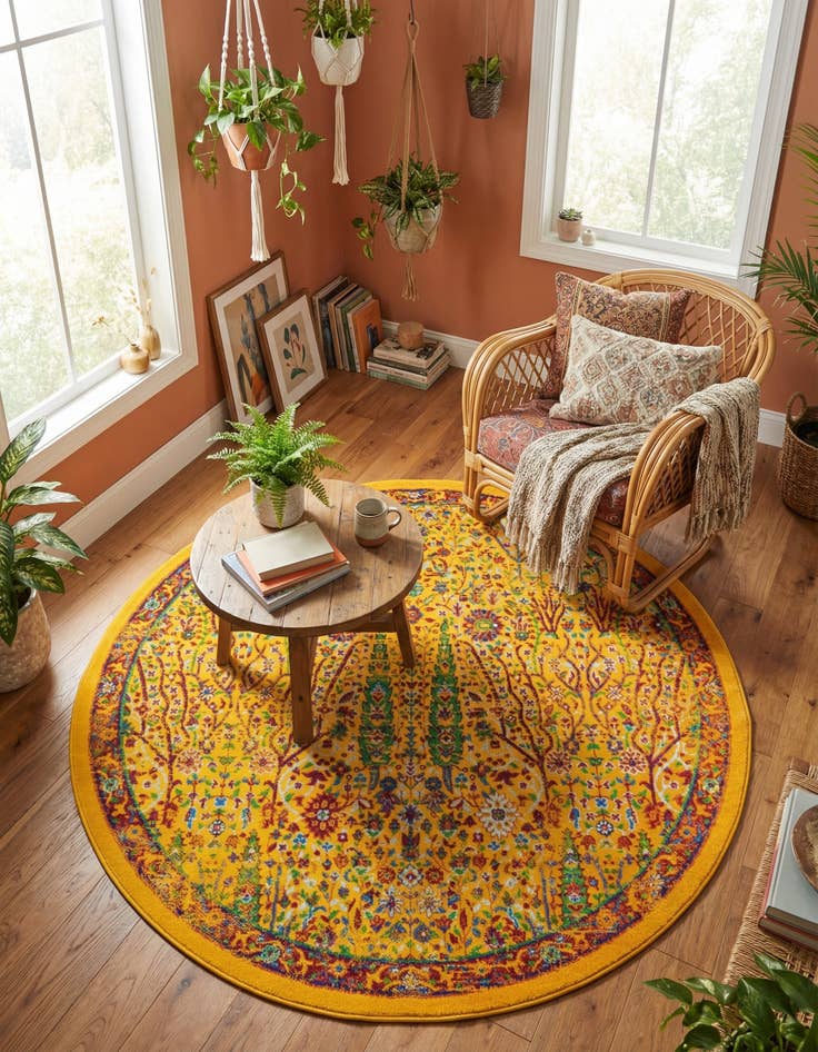 Detail image of 5' 3 x 5' 3 Calypso Round Rug