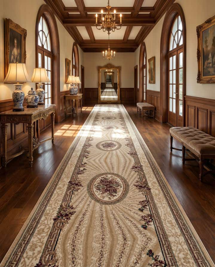 2' 7 x 100' Tabriz Design Runner Rug