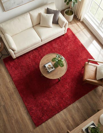 Poppy Zermatt Shag Square Rug