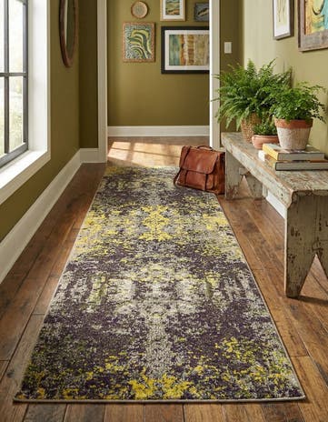 2' 2 x 6' 7 Washable Hyacinth Runner Rug