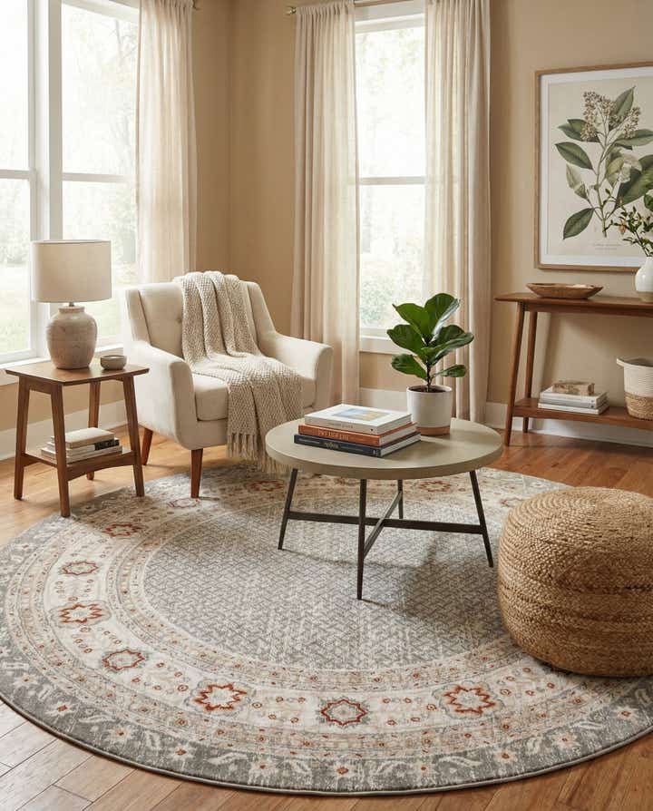 7' 10 x 7' 10 Charlotte Round Rug