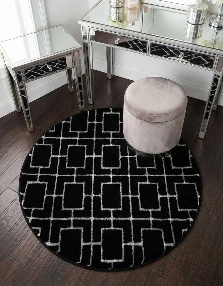 Detail image of 3' x 3' Marilyn Monroe&trade; Glam Deco Round Rug